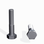 DIN 931 Hex Cap Bolt, Grade 8.8, Zinc Plated
